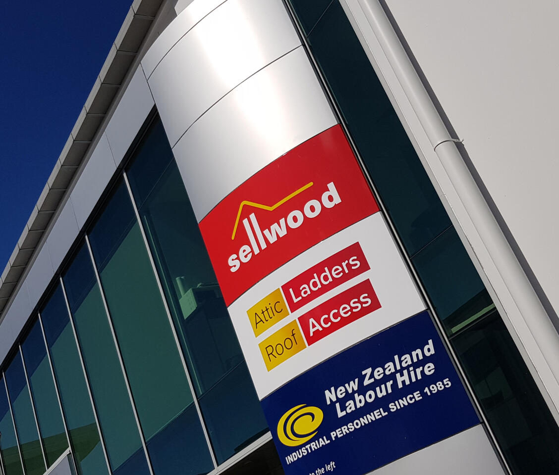 Albany Auckland business warehouse signs and plinth signage