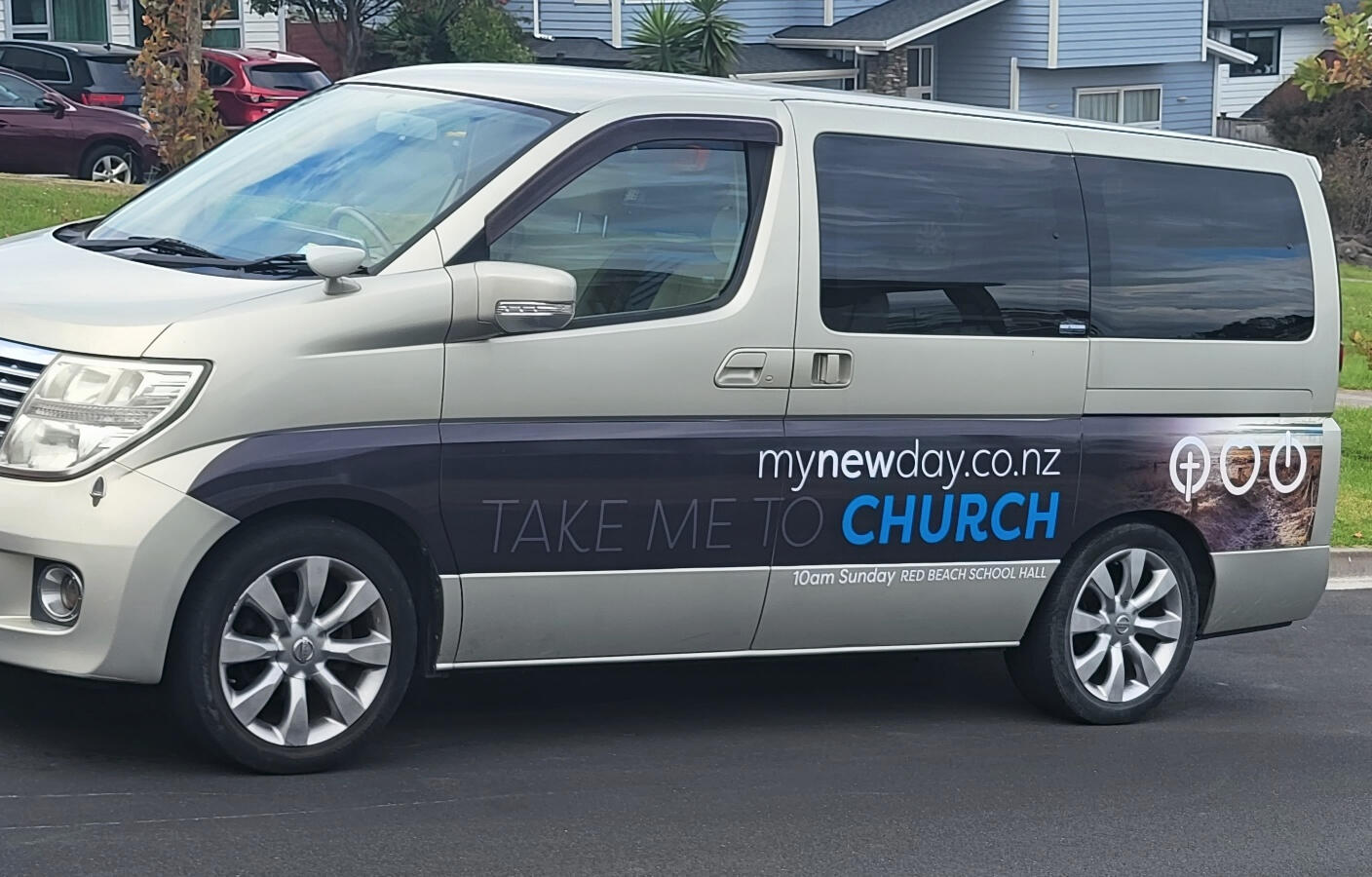 Red Beach Vehicle Signwriting